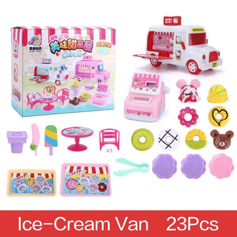 

Playing House Ice Cream Truck Cash Register Lighting Music Souptoys Gifts For Children