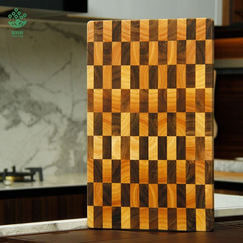 laden goud Aanmoediging Grote Multifunctionele Dikke Acacia Houten Snijplank Met Sap Groef, End  Grain Snijplank Voor Keuken WF1120|Hakken Blokken| - AliExpress