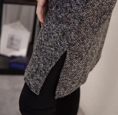 Этнические Болеро для feminino blusa tricot осень зима сексуальный женский вязаный свитер женский длинный рукав плюс размер кардиган S621