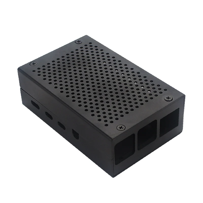 Raspberry Pi 4 Model B Aluminum Case Silver Black Box Metal Shell Optional Cooling Fan Heat Sinks for Raspberry Pi 4