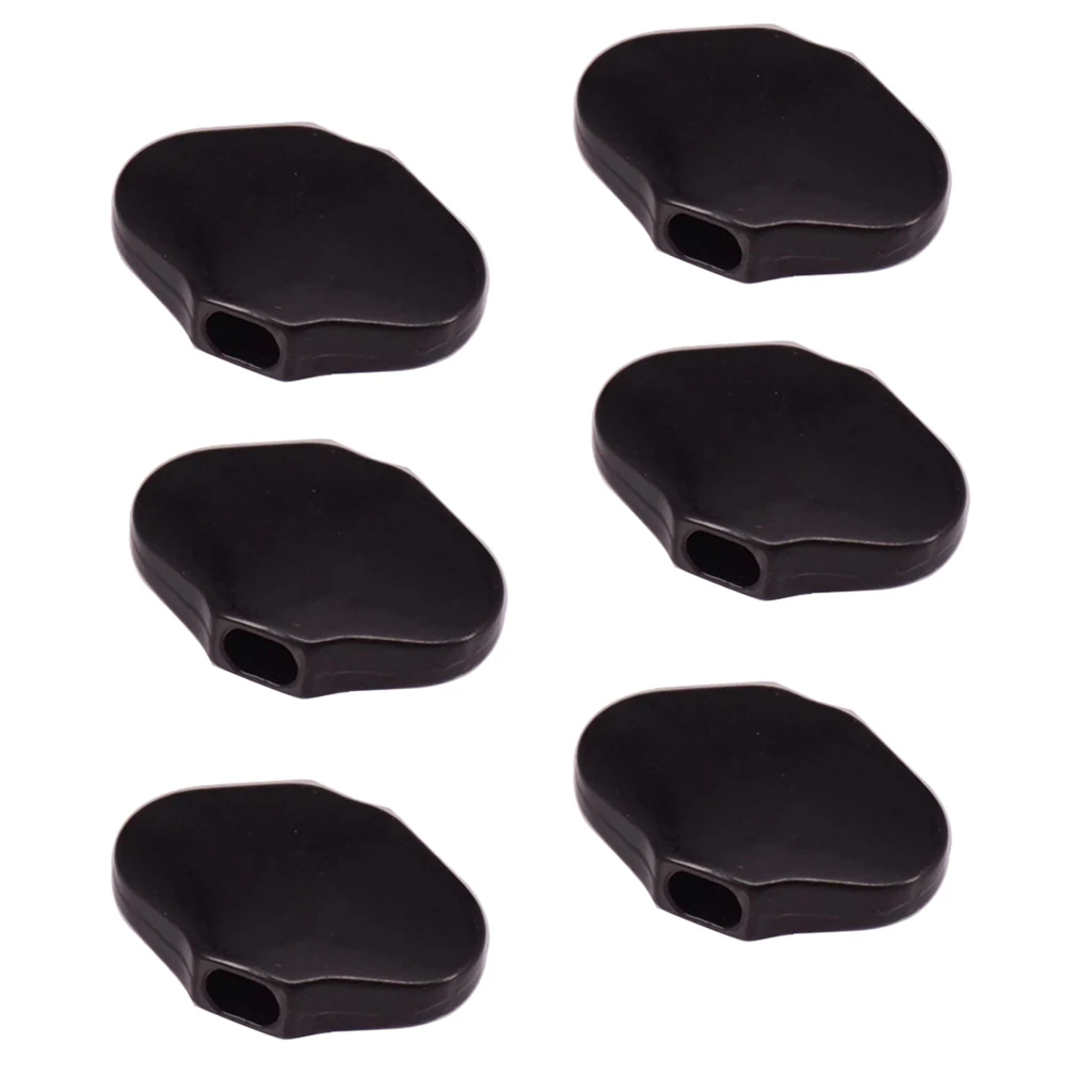 6 Pcs Black Guitar Tuning Pegs Buttons Machine Heads Knobs with Screws Kit for Acoustic Electric Guitars with Screws