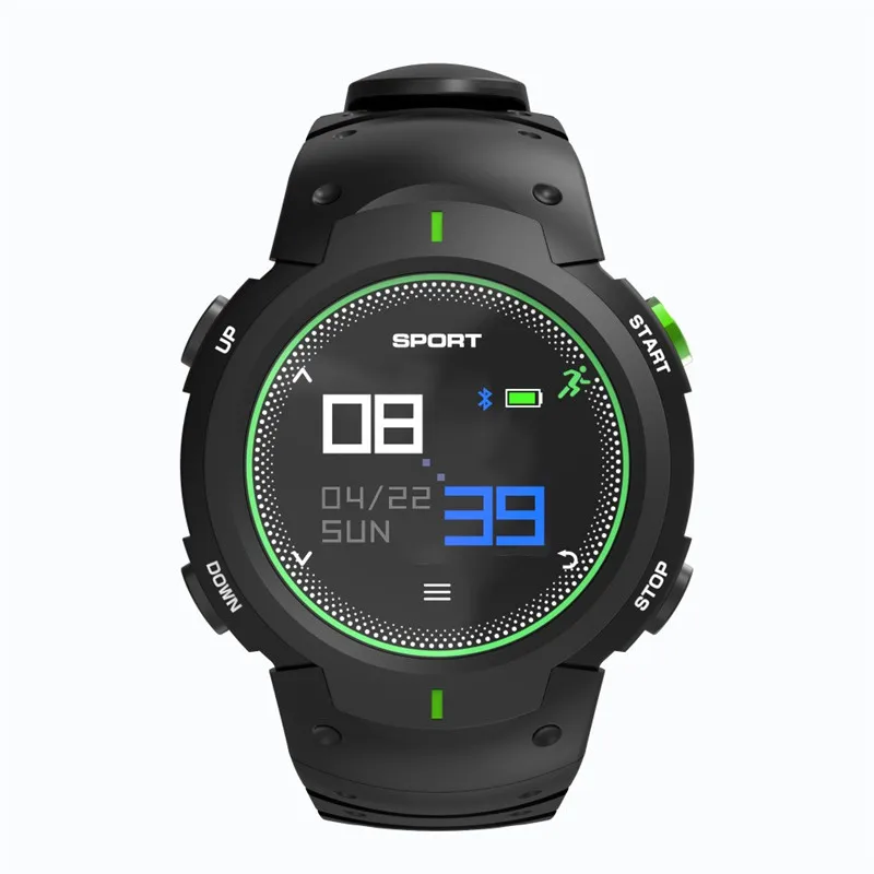 F13 Bluetooth Smart Watch Life Waterproof Multi-sport mode Sport Watch Sleep Tracker Message Reminder Smartwatch - Цвет: Зеленый