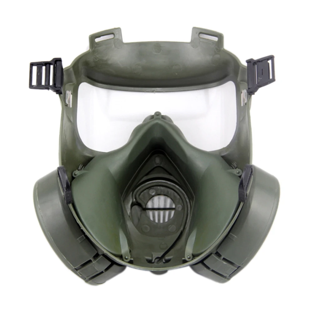Cosplay CS Airsoft Wargame двойной фильтр вентилятор Защитная аспираторная маска тактическая пота Пыли Полный уход за лицом