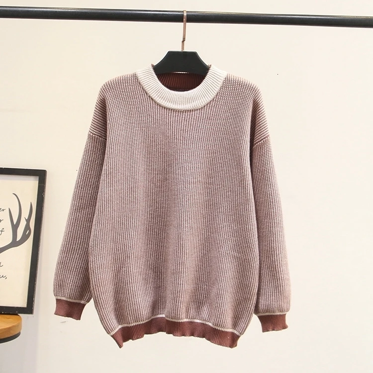 

Plus Size XL-4XL vrouwen Herfst Winter Truien Thicken Pullover Tops