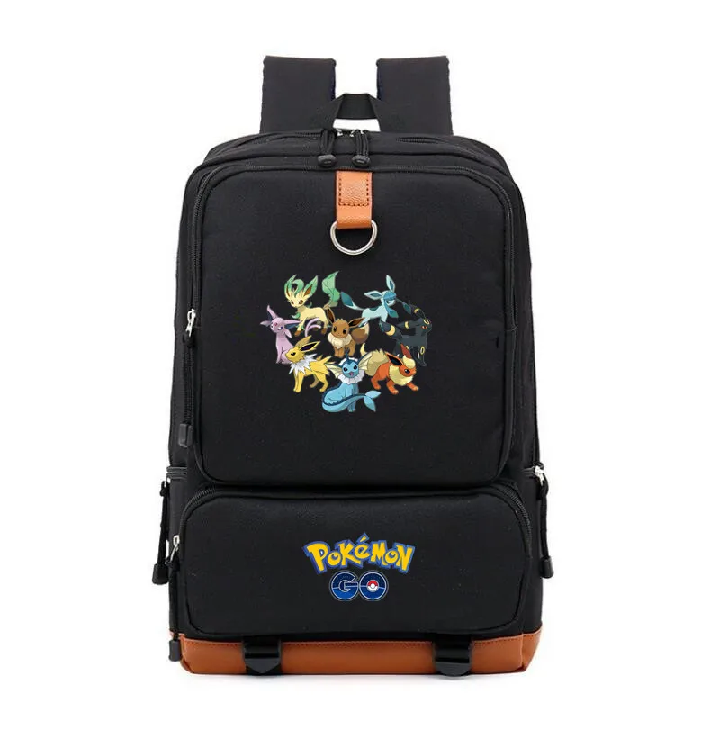 Карманный Монстр Пикачу mochila Печать Рюкзак для подростков Mimikyu Gengar школьная сумка на плечо Рабочая дорожная сумка для ноутбука рюкзак - Цвет: N