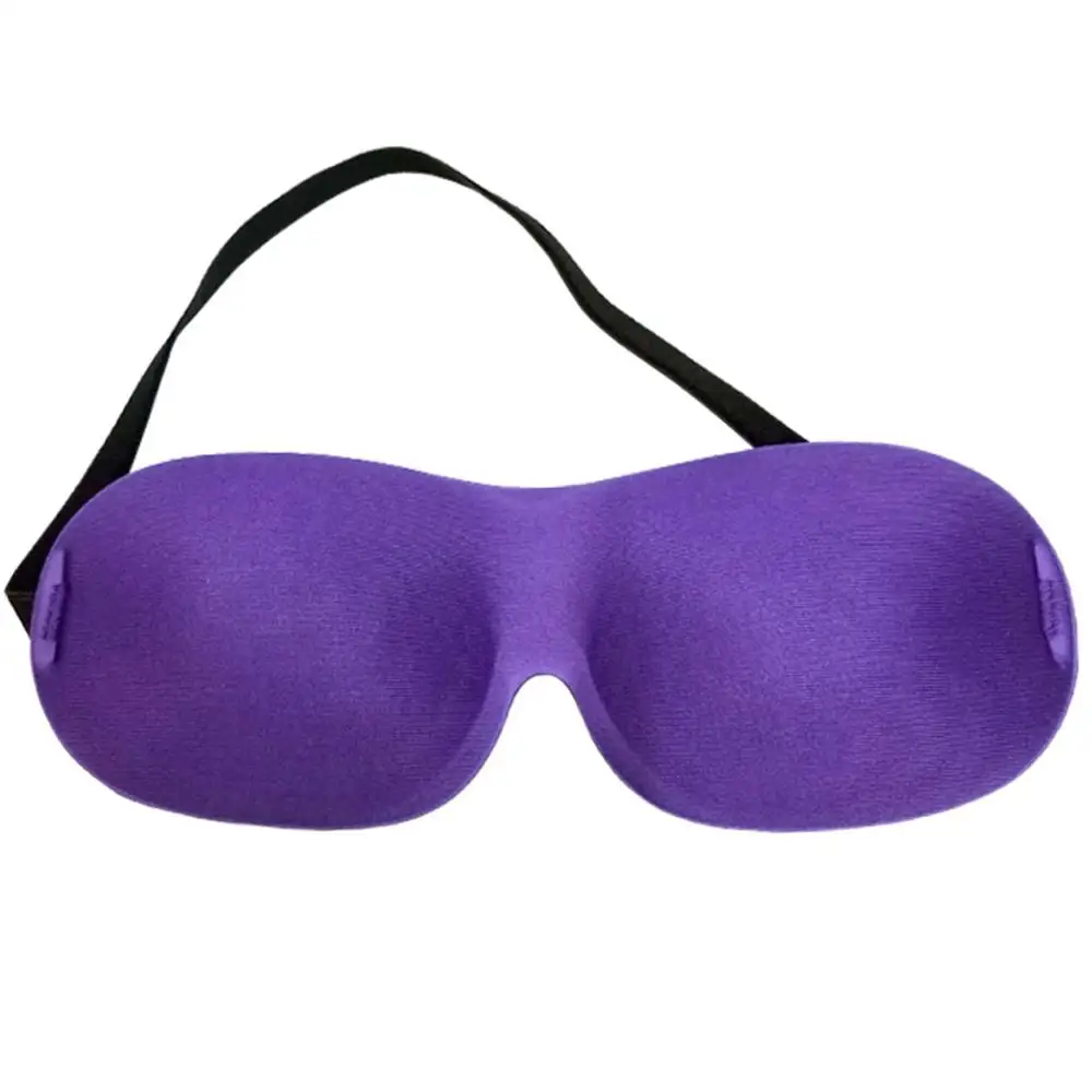 Purple 3D Спящая маска для глаз мягкая губка теневая крышка повязка на глаза Портативный X5XC - Цвет: Purple