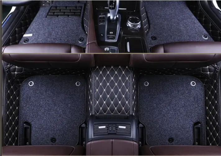 Проволочная Катушка Double Роскошные слякоть коврики для ног коврик для Land Rover Range Rover Vogue(6 цветов), 4/5 мест по EMS - Название цвета: LOOK