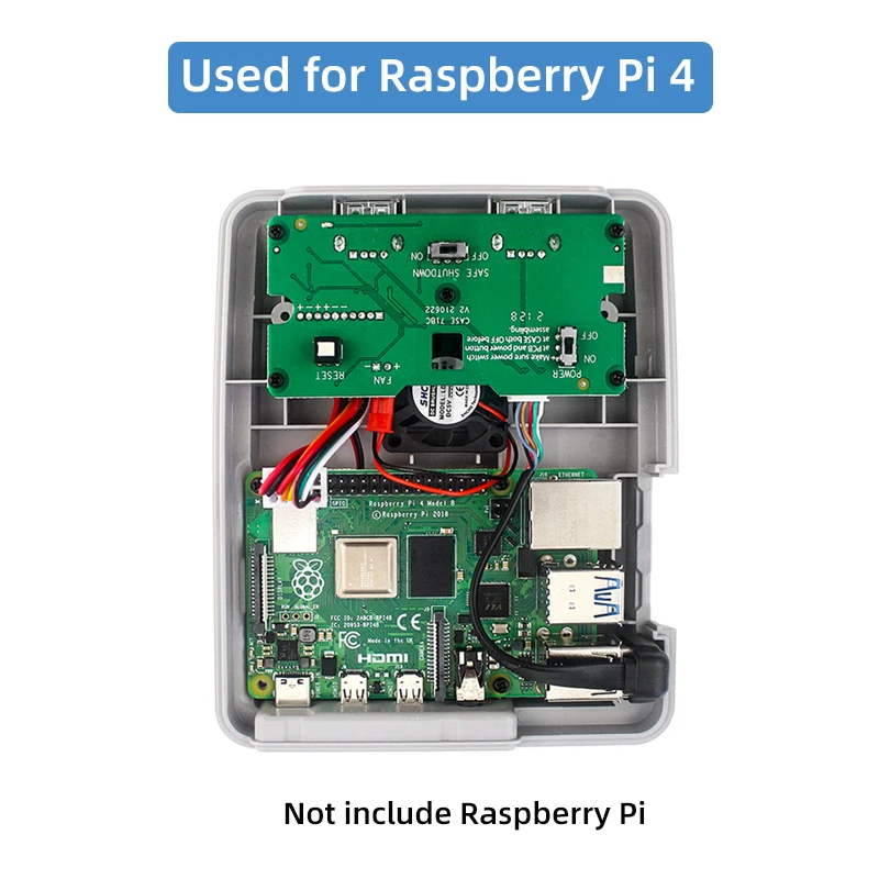 Retroflag SUPERPi 4 Case for Raspberry Pi 4B with Cartridge Safe Shutdown Reset Shell Box for Pi 4 Optioal Fan Heasinks Gamepad