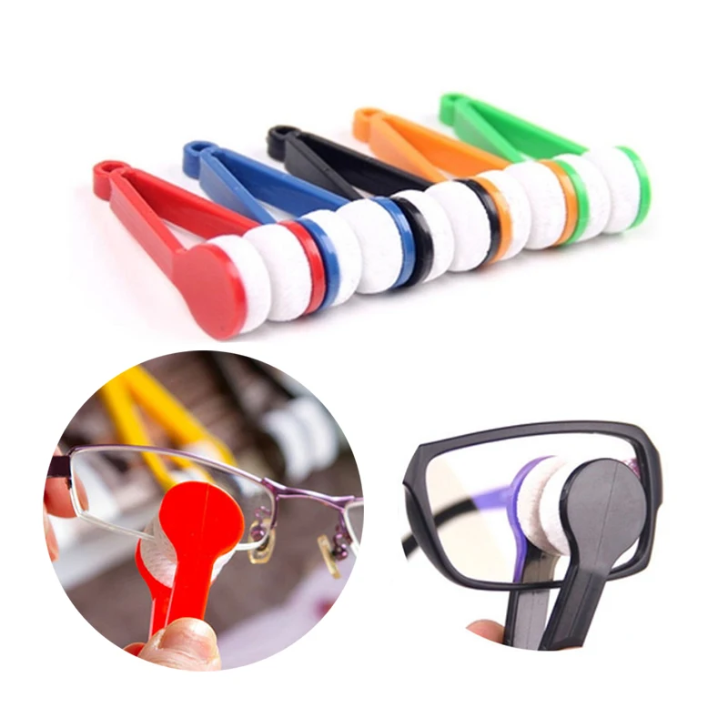 Glasses Cleaner Home Multi-Function Portable Glasses Wipe Daily Cleaning Tools Lens Optic Brush Wipers Spectacles Eyeglasses Mop