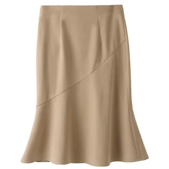 

Spring women skirt high waist shows thin fishtail design highlights women charm elegant and large-scale comfortable