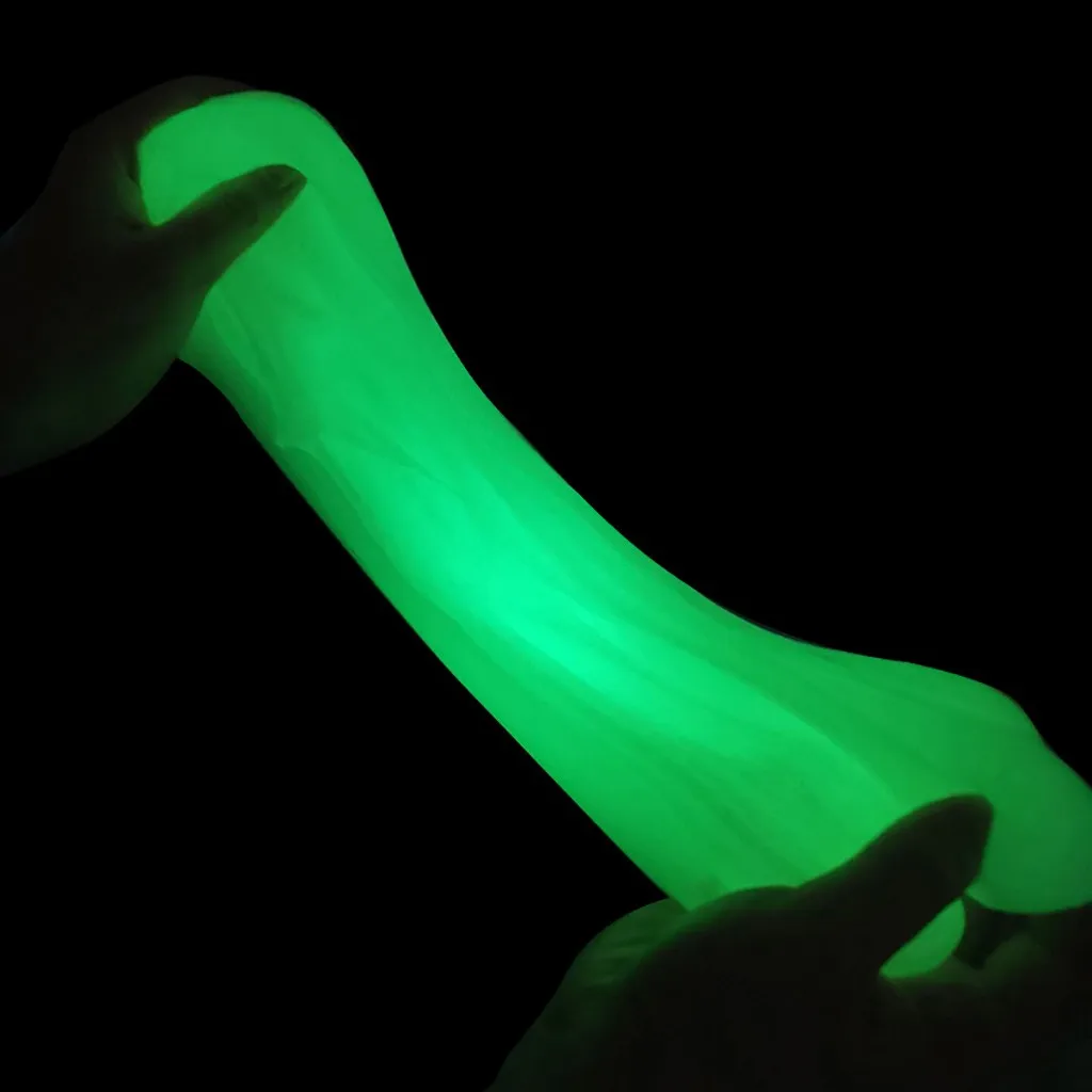 Светится в темноте DIY Slime светящаяся Ароматизированная мягкая и не липкая игрушка для снятия стресса