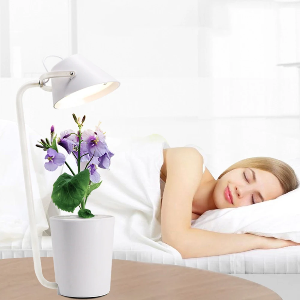 

2 In 1 Home Plastic Full Rotated Decorative Intelligent Grow Light Hydroponic Gardening Plant Lamp 20W LED Indoor