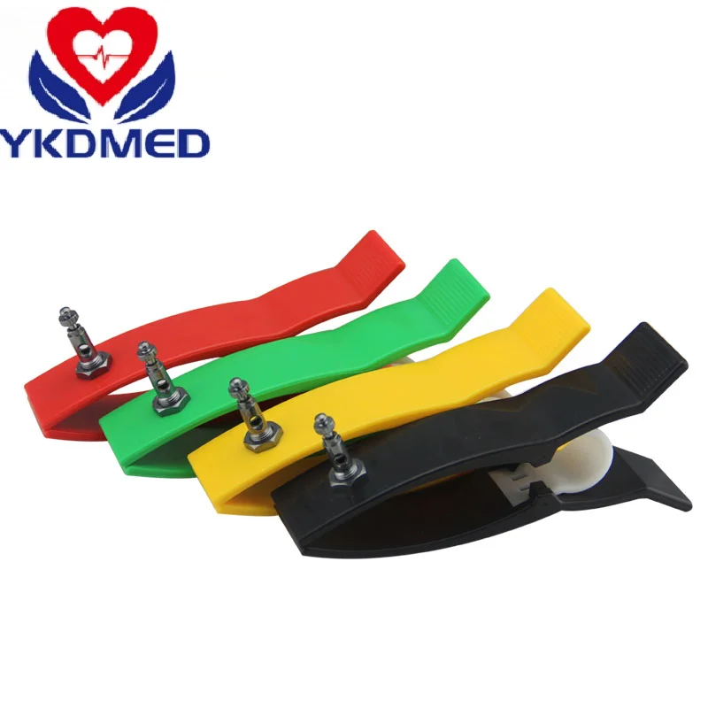 

4Pcs/Set Adult Multifunctional limb clamp Pinzas ECG Clamp EKG Accessories Fit for Banana 4.0 Din 3.0 Clip Snap