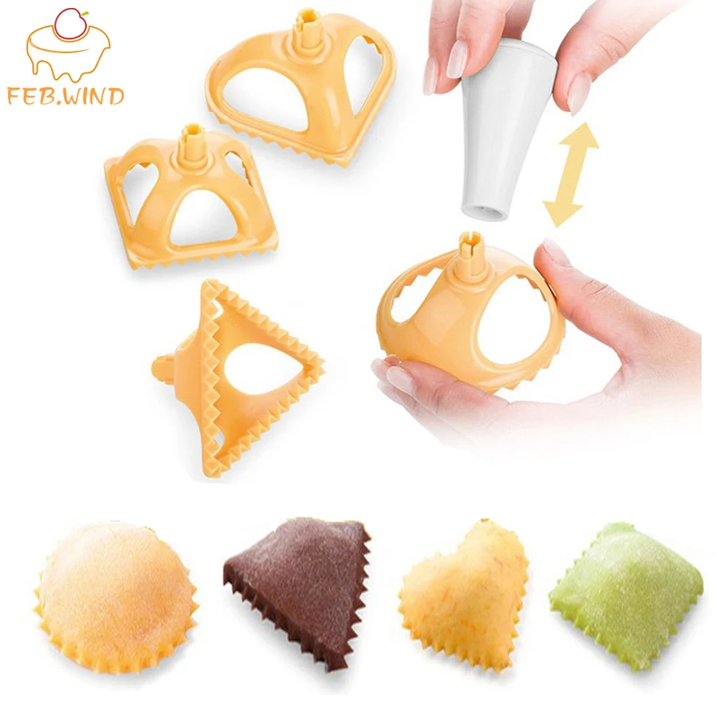 Пластик печенье резак аксессуар для приготовления равиоли/щипцы печенья Пресс