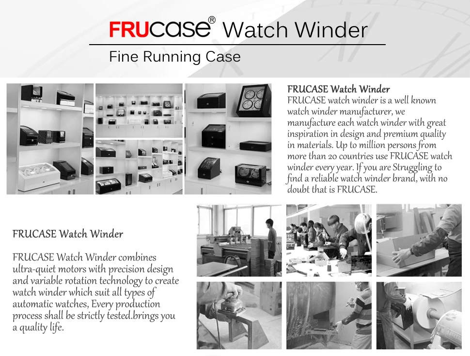 FRUCASE часы winder box 9 Автоматический чехол для часов с ЖК-сенсорным экраном/пульт дистанционного управления/светодиодный светильник