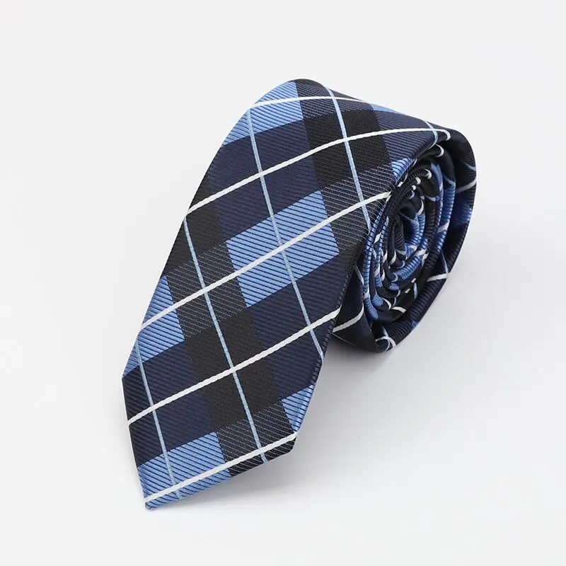 Подарок 6 см обтягивающий галстук формальное платье мужские галстуки Свадебный жаккардовый новогодние Галстуки Галстук черные мужские галстуки - Цвет: 34