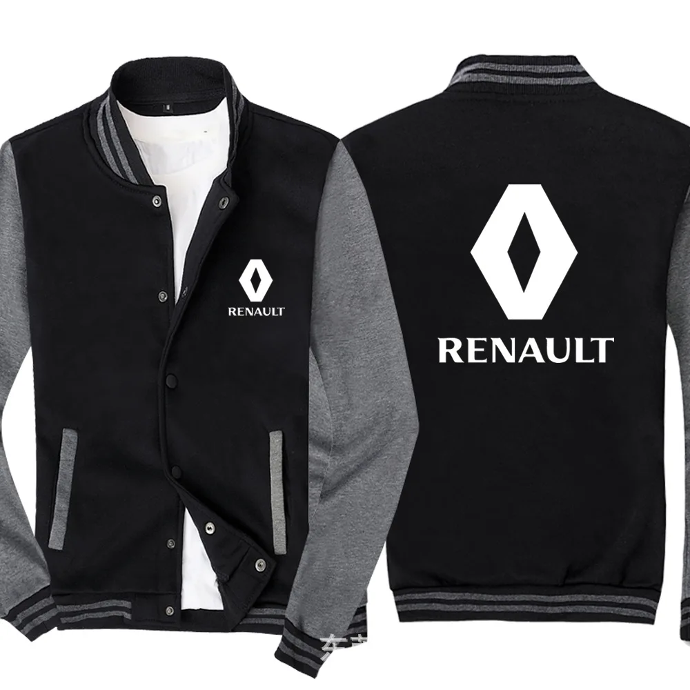 Мужская бейсбольная форма для RENAULT Car с логотипом, повседневные теплые толстовки в стиле хип-хоп Harajuku, мужская бейсбольная куртка, приталенная, унисекс