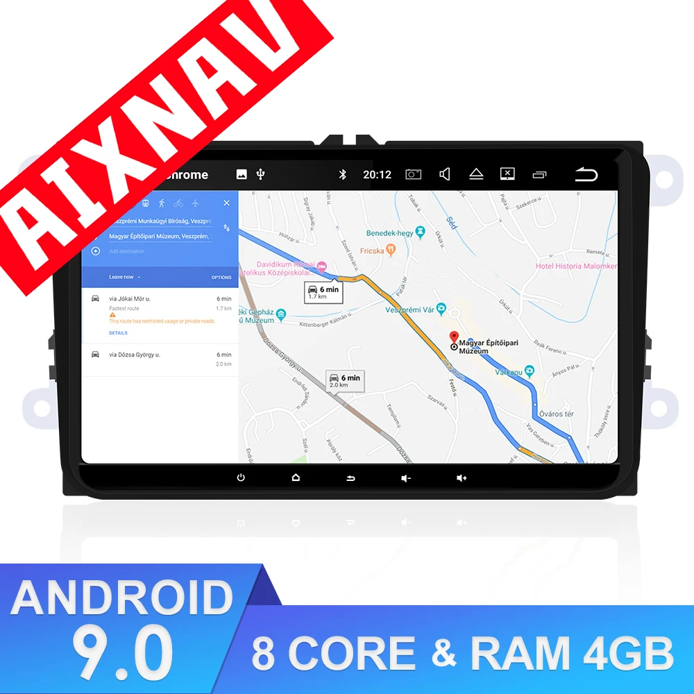 Автомобильный мультимедийный плеер gps навигация Android 9,0 для Volkswagen Passat 4 ядра ram 4 Гб DSP Авто Радио 1 Din FM аудио DVD плеер
