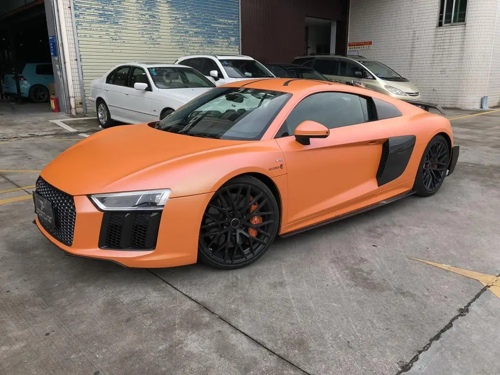 Для Audi R8 комплект кузова автомобиля боковые юбки фартуки для наращивания углеродного волокна комплект кузова