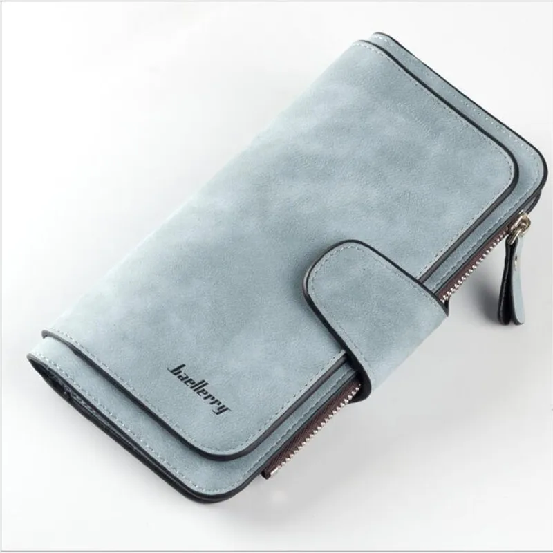 Baellerry Leather Women Wallets Coin Pocket Hasp Card Holder Money Bags Casual Long Ladies Clutch Phone Wallet Women Purse