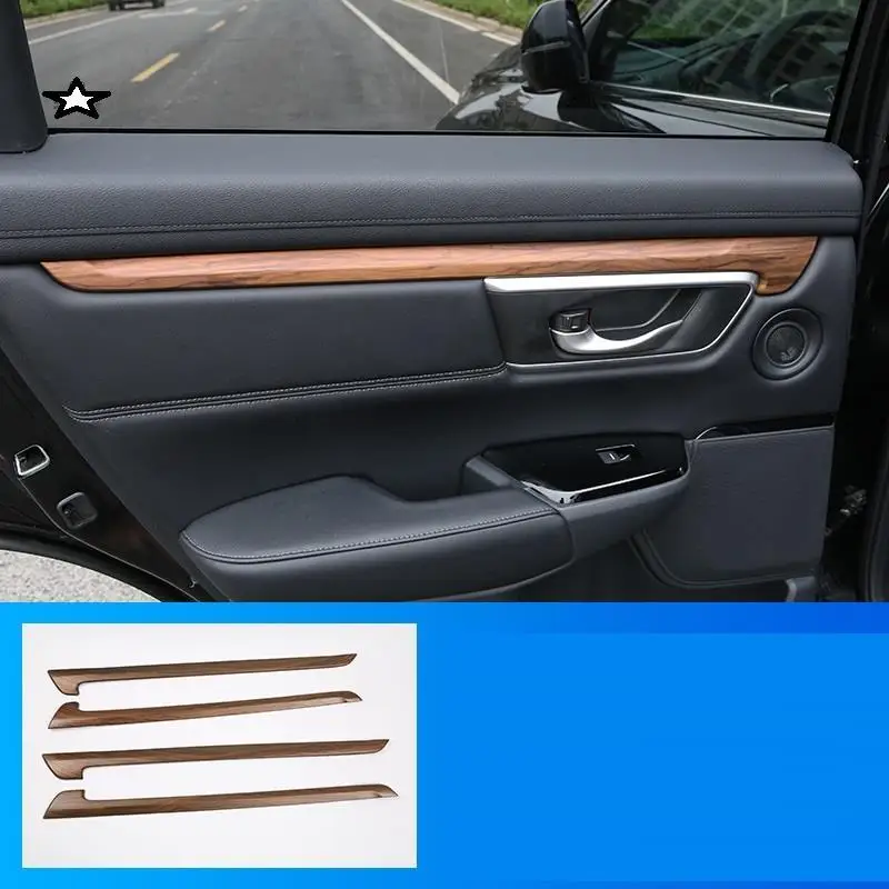 Авто Хромовая Автомобильная Модифицированная ручка переключения скоростей панель внутренняя отделка Аксессуары Чехлы для автомобиля Стайлинг 17 18 19 для Honda CRV - Название цвета: Number 5