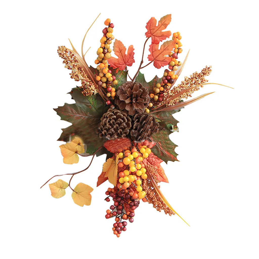 B Halloween Artificial Plants Decoration Home Cutting Door Hanging Festival Rattan Desktop Ornament Party Room Simulation Decor - Цвет: B