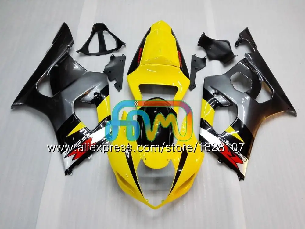 Корпус для SUZUKI GSXR-1000 GSXR1000 03 04 41BS. 0 1000CC GSX-R1000 GSX R1000 03 04 K3 GSXR 1000 CC 2003 2004 Обтекатель цвет синий, черный; большие размеры - Цвет: No. 7