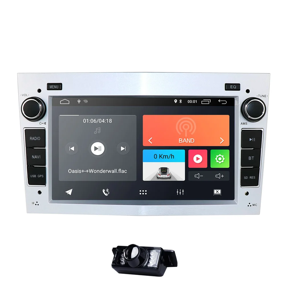 Android 9,0 4 ядерный ips экран DSP 2 DIN Автомобильный gps для opel Vauxhall Astra H G J Vectra Antara Zafira Corsa dvd-плеер - Цвет: Silver