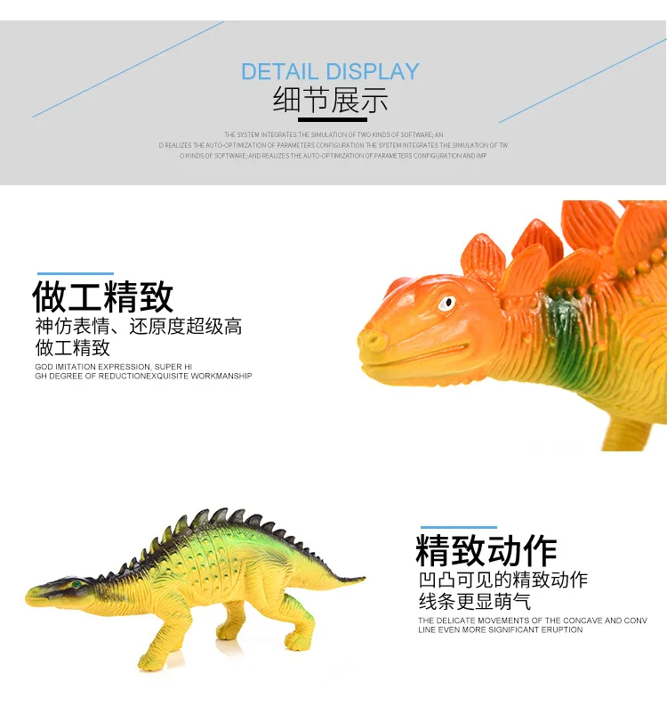 Пересечение границы Юрского периода Игрушечная модель динозавра пластик t-rex Стегозавр модель игрушка украшение обучающая игрушка