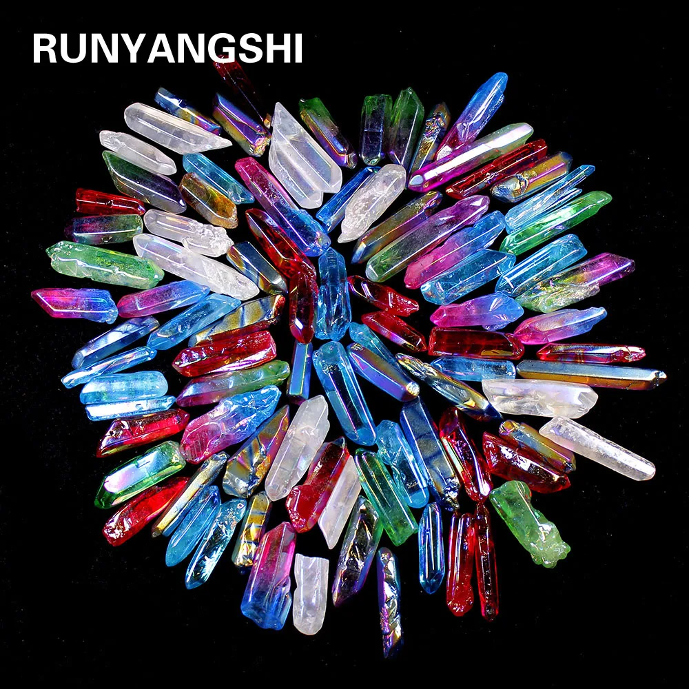 Гальваническое покрытие природный кристалл энергетическая колонна цветной