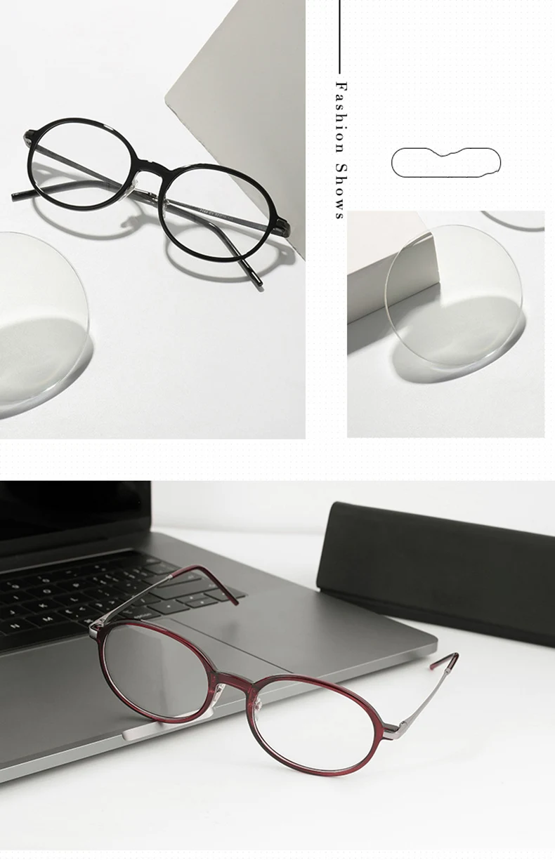 YOK'S маленькие круглые игровые очки, анти-синий светильник, компьютерные очки TR90, близорукость, оптические очки по рецепту, оправа Oculos UN1389