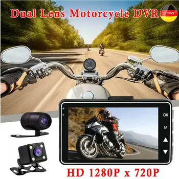 

3 Inch Waterproof HD LCD Motorcycle Dual Lens Camera DVR Dash Cam Video Recorder