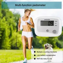 Портативный многофункциональный шаговой дистанции фитнес-калорий Упражнение ЖК-дисплей Цифровой Шагомер шаги Точный Счетчик Калорий