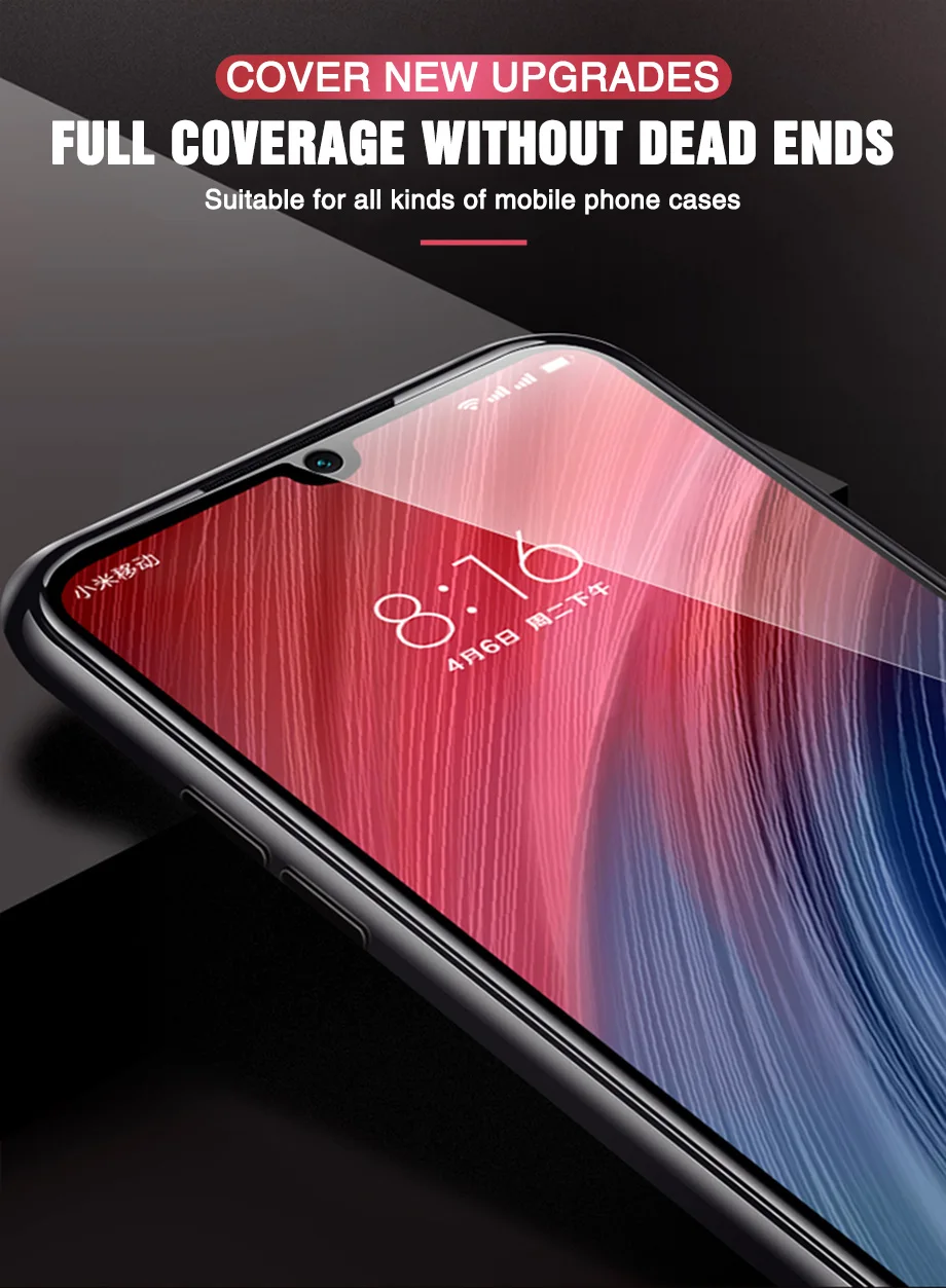 3 шт. полное покрытие из закаленного стекла для Xiaomi Redmi Note 7 6 5 Pro защита экрана на Redmi Note 7 5A 6A Защитная стеклянная пленка
