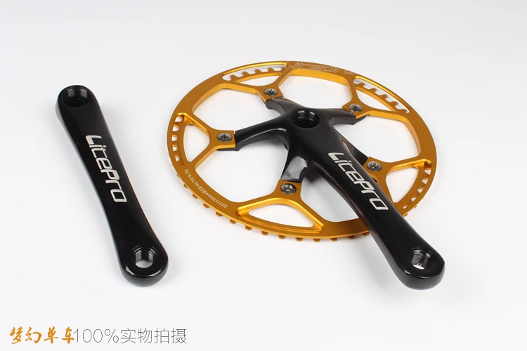 Litepro Складная велосипедная цепь BMX маленький велосипед BCD130 круглая зубчатая пластина 45 47 53 56 58 т однодисковая передняя Звездочка шатун