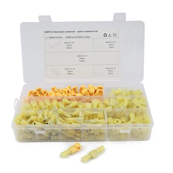 

300Pcs Crimp Terminal Insulation Sealed Wire Connector Crimp Terminal Connector Classification Kit
