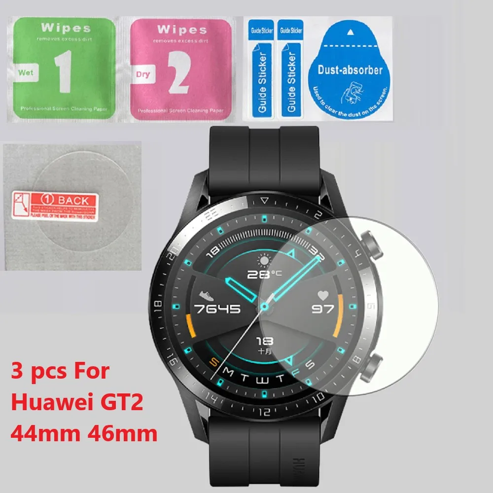 3 шт./компл. закаленное Стекло Smart Watch Защитная пленка для huawei GT 2 Смарт часы тонкой