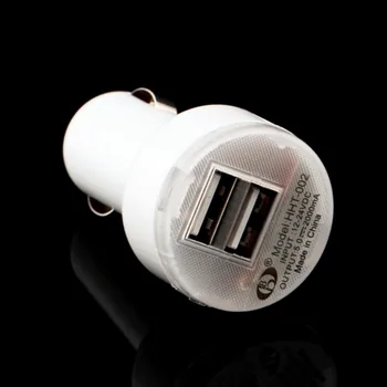 

2018 Automobiles High Quality Dual 2 Port USB Car Power Charger Adapter for iPhone6/6PLUS 5S For iPod Camera blue light hot sale