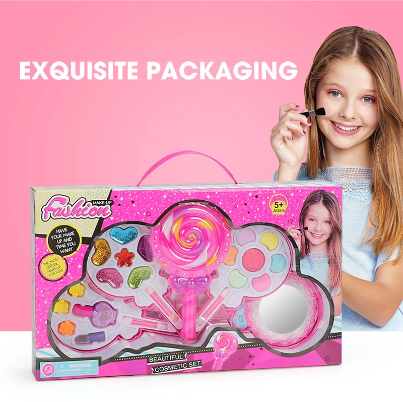 Модная детская одежда Make Up набор игрушек ролевые игры для маленьких принцесс макияж Красота безопасность нетоксичный набор игрушек для одевая девушки Косметика, подарочная