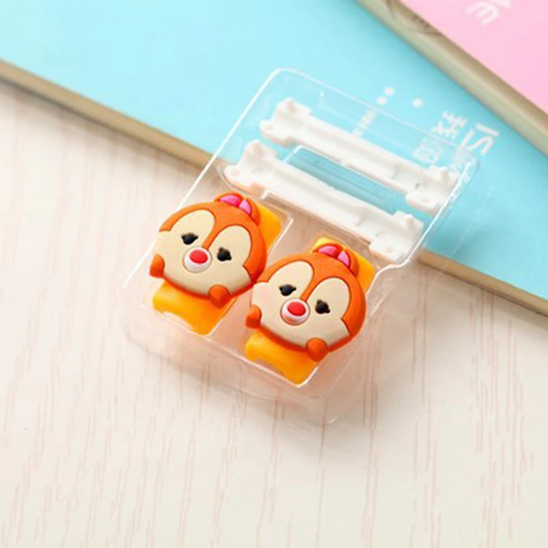 Милый мультфильм USB кабель протектор Winder для iPhone наушники линия передачи данных шнур протектор зарядное устройство провода защитный чехол провода Органайзер - Цвет: 9