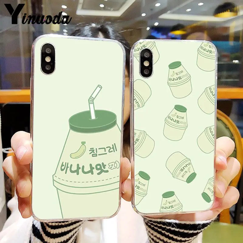 Yinuoda банановое молоко чехол для телефона Модный iPhone 7 6s 8 плюс 5 5c 4 X XS XR XSMAX |