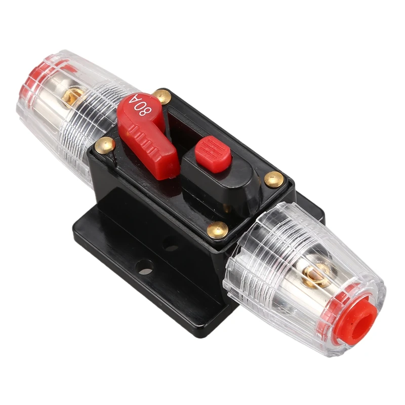 DC 12V 80A защита автомобиля Аудио встроенный выключатель предохранитель
