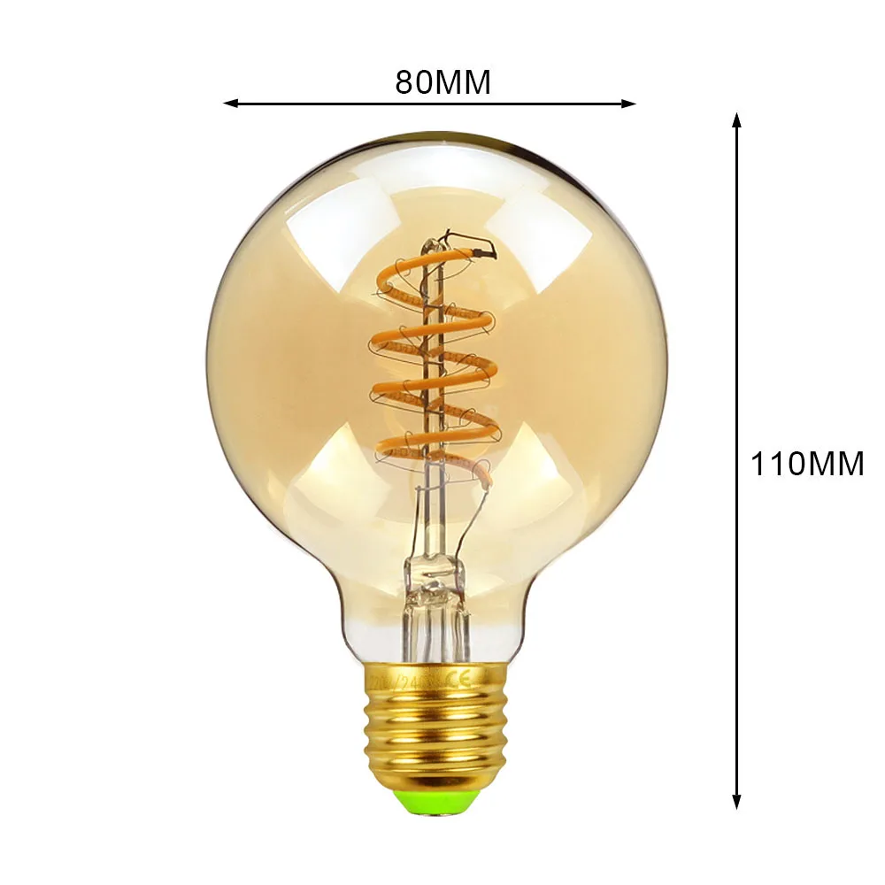 Tianfan led 230 lâmpada retro do vintage