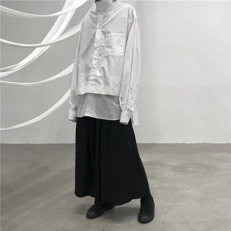 XITAO для отдыха, стоячий воротник, карман, рубашка, Лоскутная, однобортная, длинный рукав, блузка, повседневная женская,, повседневный Топ, новинка, WQR1729