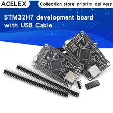 Stm32h750vbt6 stm32h743vit6 placa de desenvolvimento stm32h7 placa de sistema stm32 placa de núcleo m7 tft interface com cabo usb