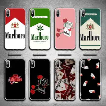 Marlboros-caja de cigarrillos para iphone, funda de teléfono para iphone 12 pro max 11 pro XS MAX 8 7 6 6S Plus X 5S SE 2020 XR