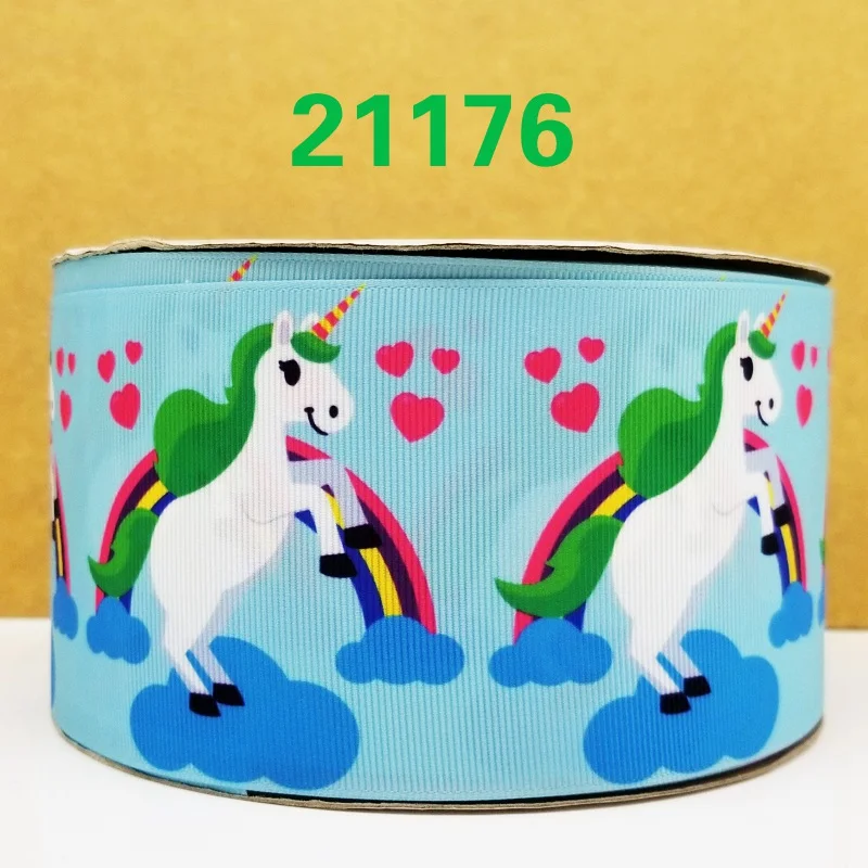 50 ярдов мультфильм печатных корсажная лента 21183 - Цвет: 21176