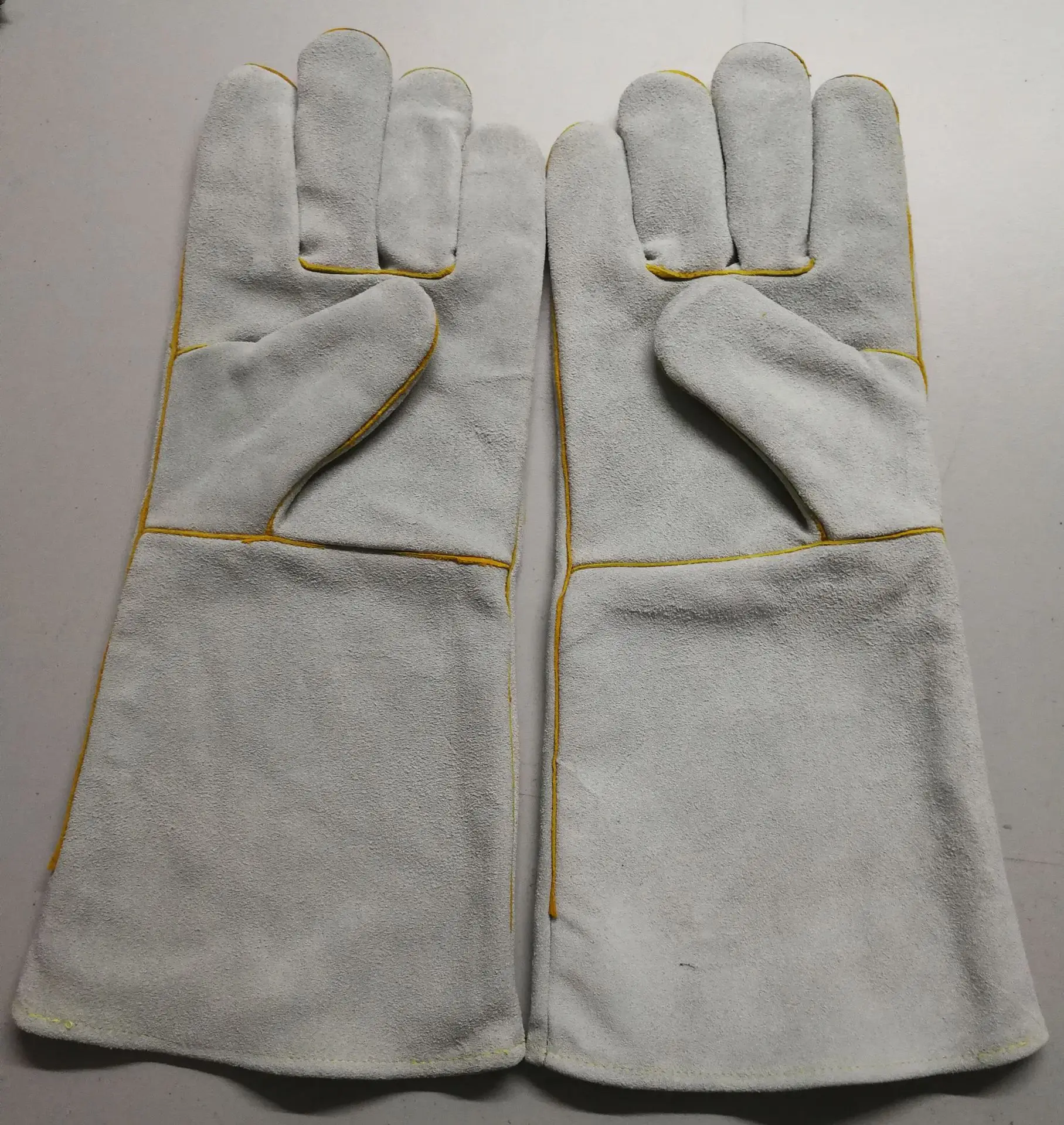 

Electric Welding Working Gloves Cowhide Work Handling Stab-Resistant Wear-Resistant Anti-slip High-temperature Resistant Manufac