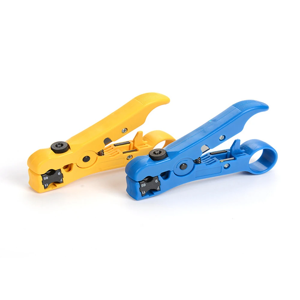Плоский или круглый UTP Cat5 Cat6 коаксиальный инструмент для зачистки кабеля