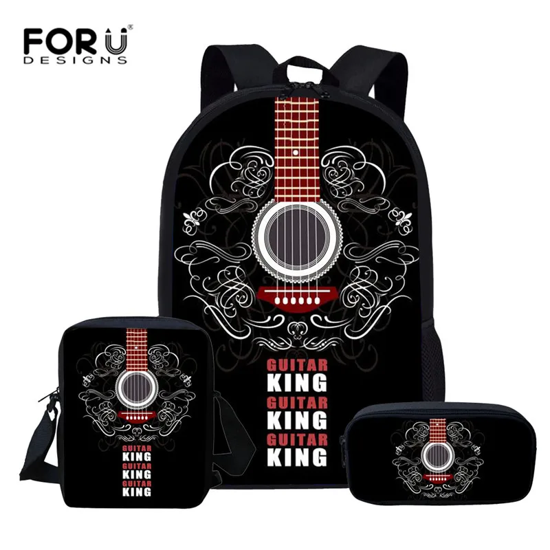 L5563CEK FORUDESIGNS/3 шт./компл. скрипка рюкзак для гитары для подростков девочек мальчиков Музыка Примечание детские школьные сумки набор детский рюкзак через плечо сумка - Цвет: L5563CEK